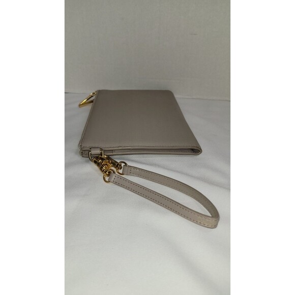 Dagne Dover Essentials Canvas Pale Gray Clutch Wallet Missing Crossbody Strap - Picture 4 of 7